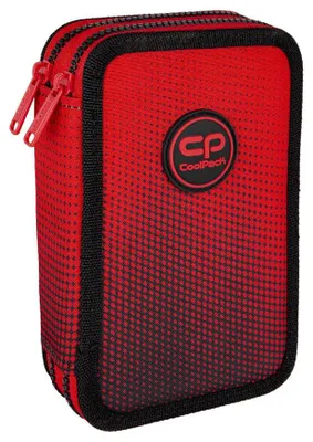Produktbild von Doppeltes Federmäppchen mit Zubehör Coolpack Jumper 2 Gradient Cranberry – PATIO