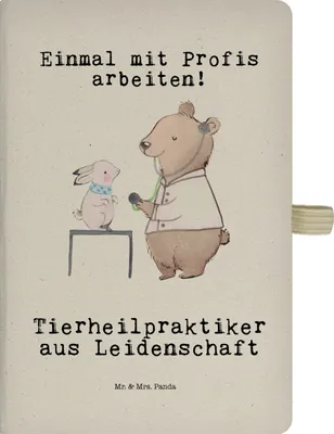 Produktbild von Mr. & Mrs. Panda Journal Tierheilpraktiker Leidenschaft - Transparent - Geschenk, Tagebuch, Notizbuch A5, Adressbuch, Kladde