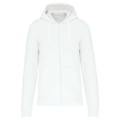 Image de Sweat à capuche écologique Kariban avec fermeture éclair pour hommes