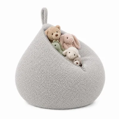Immagine prodotto di Rivestimento per pouf a sacco Flumi per peluche, bean bag per sedersi, leggere e giocare, senza imbottitura