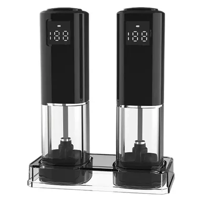 Produktbild von Salz-/Pfeffermühle Salzmühle 2er Salz und Pfeffermühle Elektrisch mit USB Aufladbar Elektrisch mit USB Aufladbar Einhandbedienung durch Schwerkraft, S