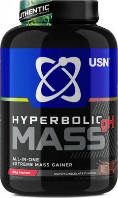 Produktbild von USN Hyperbolic All in One Mass (2000g) Chocolate - Gewichtszunahme - Mit Kreatin