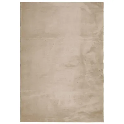 Image de vidaXL Tapis HUARTE à poils courts Doux et lavable Sable 160x230cm