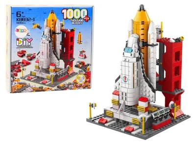 Image de Briques de construction Fusée spatiale Véhicules spatiaux 6 en 1 1000 pcs.
