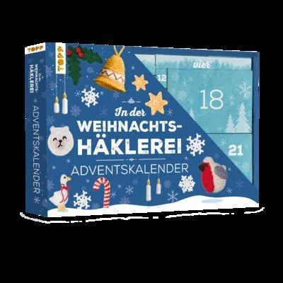 Image de Dans le crochet de Noël - Le calendrier de l'Avent avec du matériel et un livre d'instructions pour 24 projets de crochet