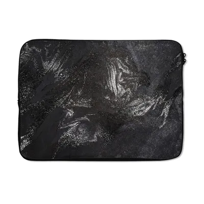 Produktbild von MuchoWow® Laptop Hülle 13 Zoll Marmor - Steine - Schwarz Laptoptasche - Laptophülle - Sleeve - Rundumschutz