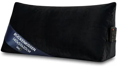 Obrázek produktu pro Polštář klínový pod záda a na čtení do postele, na pohovku Potah: samet 140 x 50 cm (Š x V)