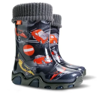 Produktbild von DEMAR Kinder STORMER LUX Jungen Mädchen Thermostiefel Gummistiefel gefüttert Größe: 28/29, Herstellerfarbe: Cars