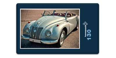 Produktbild von hansepuzzle 17442 - Oldtimer Puzzle, 130 Teile, Fortbewegung, 28,7 x 20,0cm mit hochwertiger Aufbewahrung, Kartonbox und wiederverschließbarem Beutel