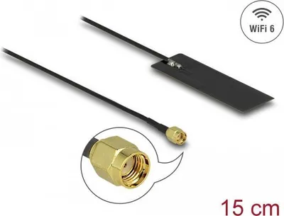 Image de DELOCK WLAN WiFi 6 802.11 Antenne RP-SMA Stecker 2 - 4 dBi