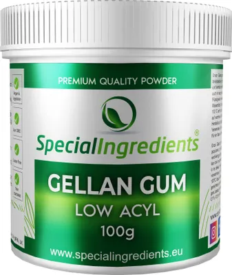 Produktbild von Special Ingredients Gellan Gum-Pulver Typ-F 100 g - Low Acyl Geliermittel, Verdickungsmittel, Vegan, Lebensmittelqualität