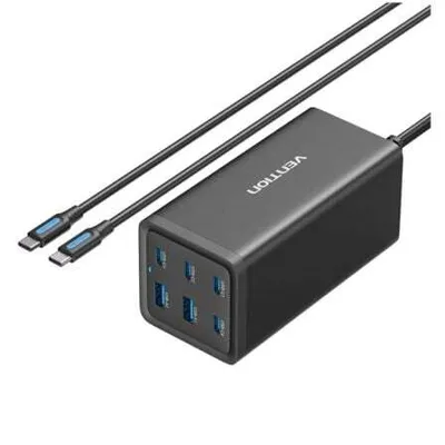 Produktbild von Vention Wall Charger FENB0-EU/ 4xUSB Type-C/ 2xUSB/ 200W
