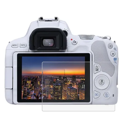 Produktbild von Panzerglas Canon EOS 200D Kamera Schutzfolie 9H Tempered Glass Displayschutzfolie Panzerglasfolie blasenfrei
