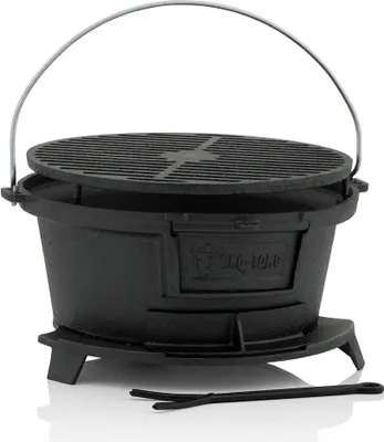 Obrázok produktu pre Grilovací liatinový hrniec BBQ-Toro s grilovacím roštom | 43 x 42 x 21,5 cm | Hibachi Style