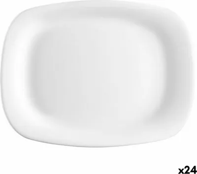 Image de Bormioli Parma Assiette plate rectangulaire (24 pièces) (18 x 21 cm)