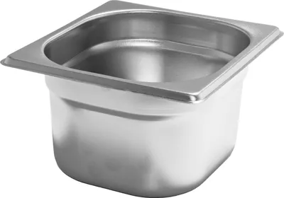 Produktbild von AcMax GN 1/6 Gastronormbehälter GN-Behälter Edelstahl 1,6 Liter Tiefe 100mm Gastronorm