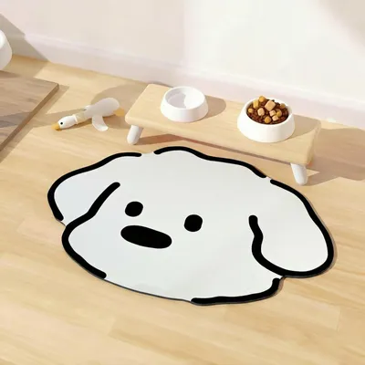 Futtermatte für Hunde, 40 x 60 cm, rutschfest, saugfähig, süßer Welpe