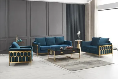 Produktbild von Wohnzimmer Design Sofa Sofagarnitur 3+2+1 Sitz Moderne Couch Set Garnituren 3tlg