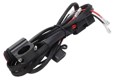 Produktbild von Motorrad-Licht-Kabelbaum-Set mit 16 AWG, 40 A-Relais, 30 A-Sicherung, Lenkerschalterkabel für Dirt Bikes, ATVs