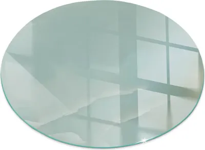 Obrázek produktu pro Skleněná podkladová deska pro Fi 90 cm - Krbová deska skleněná - Krbová deska skleněná - Ochranné sklo - Ochranná deska proti jiskrám - Skleněná podkladová deska ohnivzdorná - Tepelná ochrana - Ochrana skleněného podstavce - Jemný mramorový vzor