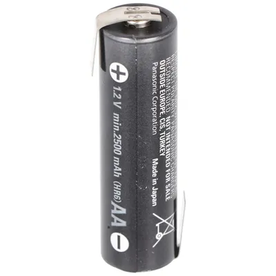 Zdjęcie produktu dla Akumulator Ready2use AA 2500mAh Mignon AA NiMH z przylutowaną etykietą w kształcie litery Z 50.5x14.5mm