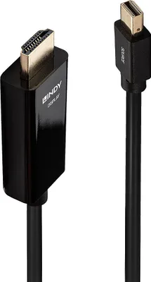 Produktbild von LINDY Mini-DisplayPort an HDMI Kabel 4K30 (DP: passiv) 3m