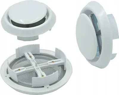 Produktbild von Ventilationsgitter Lüftungsgitter FEINZ Anemostat - Ø90-160 mm - Rund - Hohe Luftzirkulation - Langlebig und Effizient