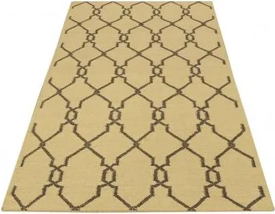 Image de Kelim JP 19 beige/noir (120x180 cm)