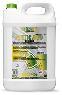Produktbild von Essigsäure 80% 5L Konzentrat Reinigung Entkalkung Haushalt Essigessenz GiDeli