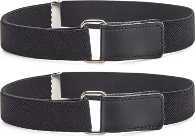 Produktbild von 2x Ladeheid Kinder Gürtel Elastik-Gürtel 1-6 Jahre 34-65 cm P15 (Schwarz, 1-6 Jahre)