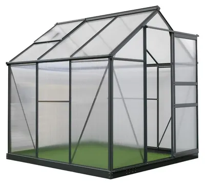 Obrázek produktu pro Hliníkový skleník Westmann Flora 66 antracit 192x192x202 cm