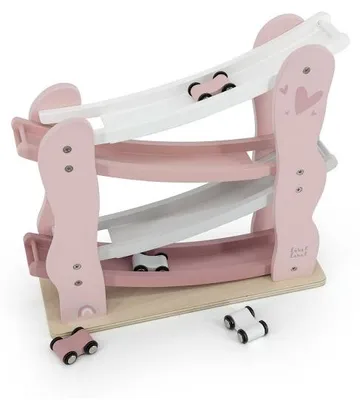 Produktbild von Label Label LLWT-25125, Fahrzeug- & Schienen-Set, Race car driver, 1 Jahr(e), Holz, Pink, Weiß