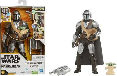 Zdjęcie produktu dla Star Wars Galactic figurka akcji Mandalorianin a Grogu