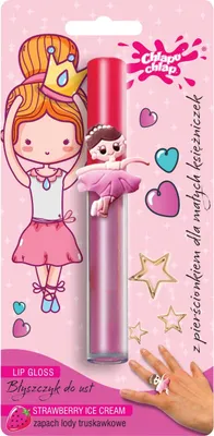 Produktbild von CHLAPU CHLAP Lipgloss mit Ring - Erdbeereiscreme 1 Stück.