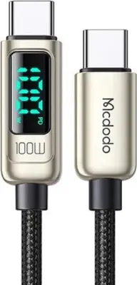 Produktbild von Mcdodo 100 W Typ-C-zu-Typ-C-Digitalkabel QC4.0 PD-Ladekabel LED-Schnellladung