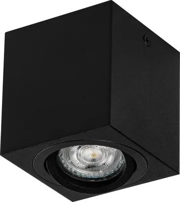 Immagine prodotto di OSRAM Spot Surface Faretto da soffitto quadrato, nero, con base GU10, può essere dotato di lampada semplice o intelligente, angolo di emissione flessibile, classe di protezione IP20, alloggiamento di alta qualità