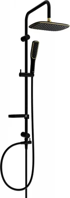 Produktbild von Mexen X49 Duschsäule, Schwarz/Gold - 798494991-75