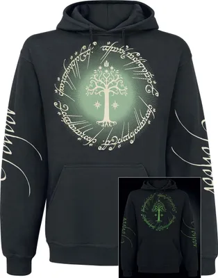 Produktbild von Der Herr der Ringe Kapuzenpullover Herren Gondor schwarz XL