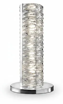 Produktbild von Design Tischlampe Singapur aus Kristallglas & Chrom – 50 cm – Villeroy & Boch 3× E14 (Leuchtmittel nicht enthalten) Schutzart: IP20 Schutzkl