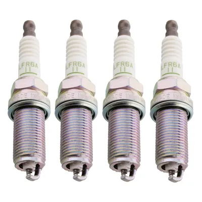Image de Jeu de bougies d'allumage NGK 4x LFR6A-11 bougie d'allumage antiparasitée, 26,5mm filetage particulièrement long Ø 14,0mm, 3672
