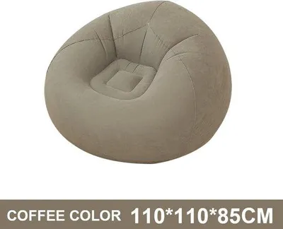 Produktbild von Famanu Sitzsack - Aufblasbarer Lounger in Kaffee Farbe