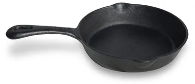 Gusseiserne Tarte-Tatin-Pfanne 6,5 Zoll, ofenfest, schwarz