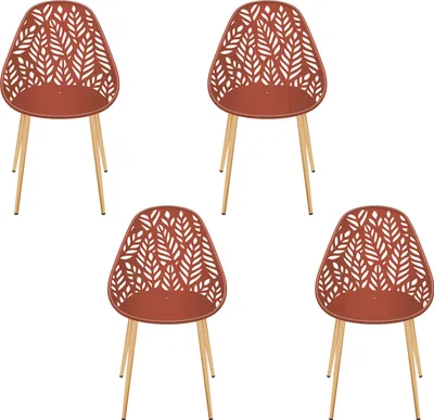 Image de Chaise Lucena Terracotta - Lot De 4
