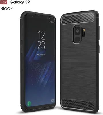 Immagine prodotto di Samsung Galaxy S9 custodia del telefono cellulare Custodia Cover in silicone colori carbonio