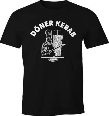 Produktbild von Döner Shirt Herren Kebab Dönerspieß Fun T-Shirt Moonworks®  S