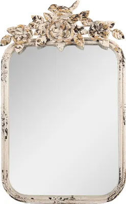 Produktbild von Clayre & Eef Tischspiegel 27x5x45 cm Beige Metall