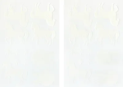 Produktbild von Oblique Unique 24 Pferde Sticker Glitzer Pferd Aufkleber zum Basteln Spielen Scrapbooking Dekorieren uvm. - weiß
