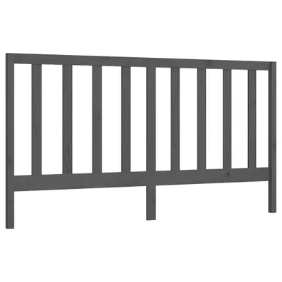 Produktbild von vidaXL Kopfteil Grau 206x4x100 cm Massivholz Kiefer