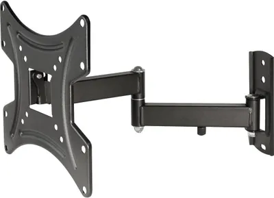 Image de Support mural pour écrans plats de 23 à 42 pouces (58 à 107 cm), jusqu'à 25 kg, de couleur noire