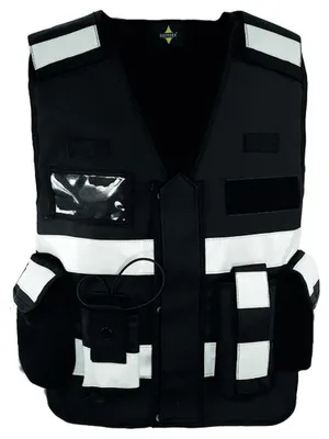 Produktbild von Korntex - "Tactical Bonn" Weste für Herren, Signalkleidung LT5992 (M-XL) (Schwarz)